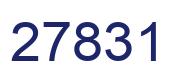 Number 27831 blue image