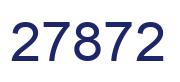 Number 27872 blue image