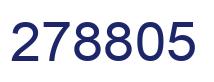 Number 278805 blue image