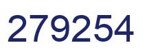Number 279254 blue image