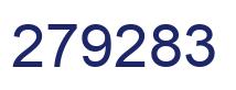 Number 279283 blue image