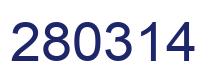 Number 280314 blue image