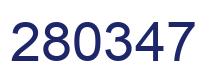 Number 280347 blue image