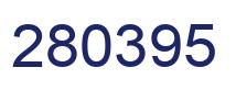 Number 280395 blue image
