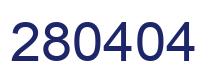 Número 280404 imagen azul