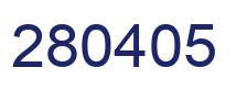 Número 280405 imagen azul