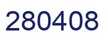 Number 280408 blue image