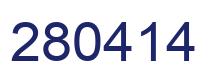 Number 280414 blue image