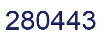 Number 280443 blue image
