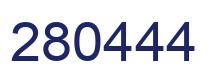 Number 280444 blue image