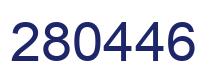 Number 280446 blue image