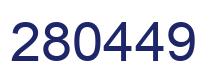 Number 280449 blue image