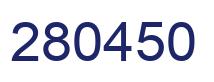 Number 280450 blue image