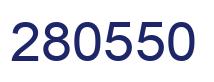 Number 280550 blue image