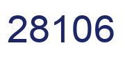 Número 28106 imagen azul