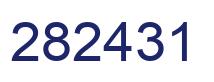 Number 282431 blue image