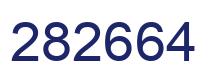Number 282664 blue image