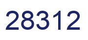 Number 28312 blue image