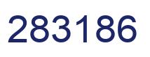 Number 283186 blue image