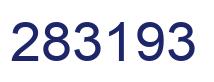 Number 283193 blue image