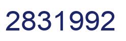 Number 2831992 blue image
