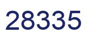 Number 28335 blue image