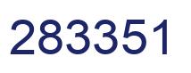 Number 283351 blue image