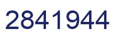 Número 2841944 imagen azul