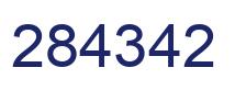 Number 284342 blue image
