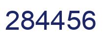 Number 284456 blue image