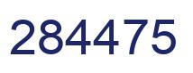 Number 284475 blue image