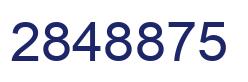 Number 2848875 blue image