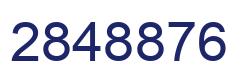 Number 2848876 blue image