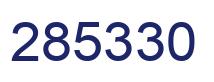 Number 285330 blue image