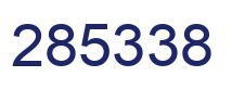 Number 285338 blue image