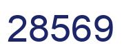 Number 28569 blue image