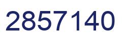 Number 2857140 blue image