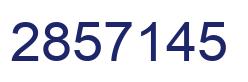 Number 2857145 blue image