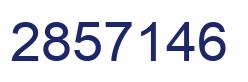Number 2857146 blue image