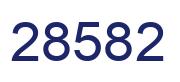 Number 28582 blue image