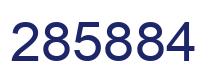 Number 285884 blue image