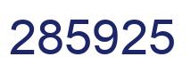 Número 285925 imagen azul