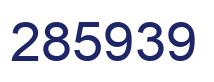Number 285939 blue image