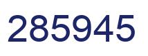 Number 285945 blue image