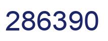 Number 286390 blue image