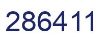 Number 286411 blue image