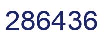 Number 286436 blue image