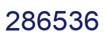 Number 286536 blue image