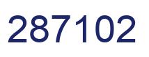 Number 287102 blue image