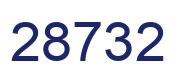 Número 28732 imagen azul